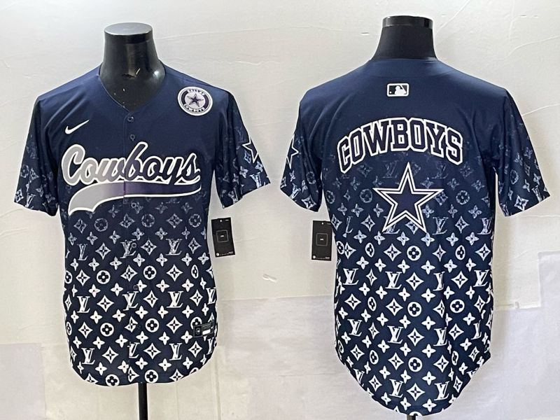 Men 2025 Dallas Cowboys Blank Drak Blue Nike Limited NFL Jersey 09->houston astros->MLB Jersey